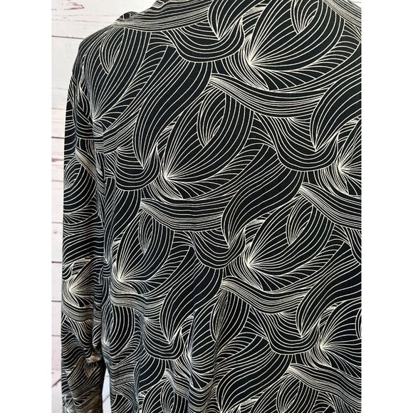 J Jill Wearever Collection Cardigan Sweater XL extra large Stretch Geometric J. - Picture 4 of 10